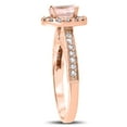 thumbnail image 3 of Pompeii 2 ct Vintage Morganite & Diamond Ring 14K Rose Gold (G/H,I1), 3 of 3