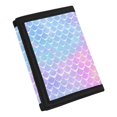 thumbnail image 2 of CHAQLIN Polyester Fabric Children's Wallet with Slim Lightweight Kids Trifold Wallet for Sports, Mermaid Scale Gradient Print Trifold Card Wallet, 2 of 6