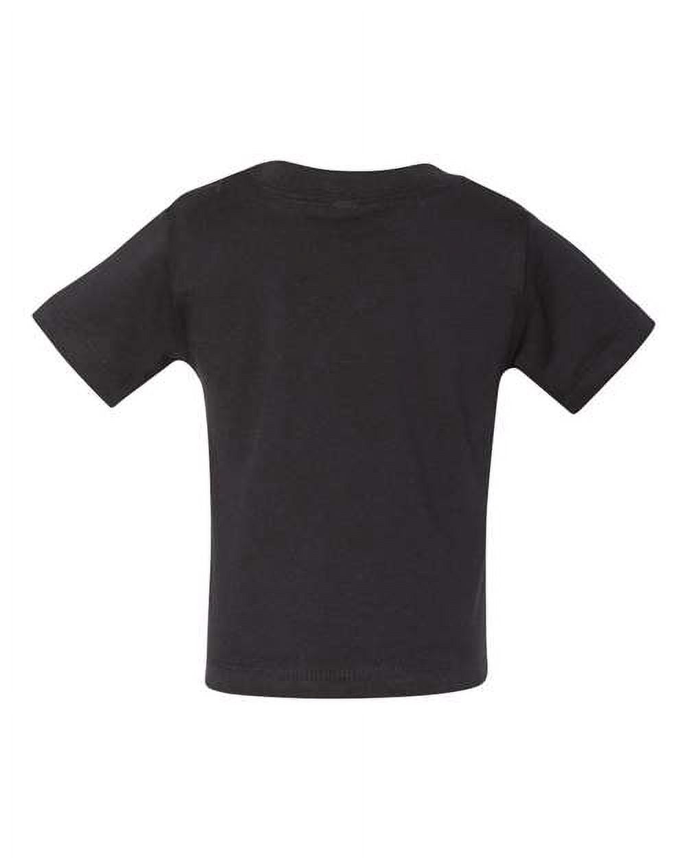 BELLA+CANVAS Toddler Short Sleeve Personalized T-Shirt, Create your own Designs, Black, 5T, Unisex