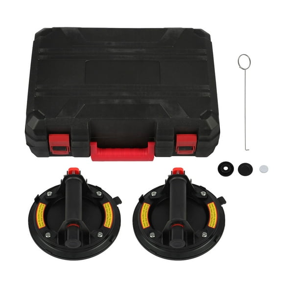findmall 2Pack 8" 440lbs Vacuum Suction Cup Glass Lifter Heavy Duty - To Lift Large Glass