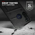 thumbnail image 2 of Zizo Bolt Series for Moto G Stylus (2020) Case with Screen Protector Kickstand Holster Lanyard - Black, 2 of 6