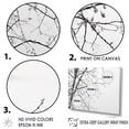 thumbnail image 3 of Designart "Monochrome Birch Serenity" Tree Birch Floater Framed Canvas Wall Art, 3 of 5