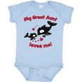 thumbnail image 3 of Inktastic My Great Aunt Loves Me Orca Family Boys or Girls Baby Bodysuit, 3 of 5