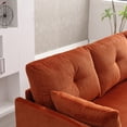 thumbnail image 3 of Modular Sectional Sofa with Storage Chaise,L Shaped Modular Couch with Extendable Recliner,Modular Sofa with Side Pocket,Orange, 3 of 9