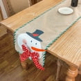 thumbnail image 1 of Mantel de lino adornado navideño Xihbxyly muñeco de nieve, 1 of 5