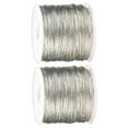 thumbnail image 2 of Shisuyan 2 Roll Creative Wrapping Rope Practical Fashion Gift Package Rope DIY Decoration Supplies for Home Shop Store (Silver), 2 of 8