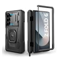 thumbnail image 1 of Funda Dexnor para Samsung Galaxy Z Fold 6 con soporte anular, color negro, 1 of 7