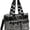 Black, variant on Sunyuer Women Houndstooth Tote Bag, Vintage Y2K Handbag, Large Capacity Multi Pocket Shoulder Bag with Detachable Strap, Casual Crossbody Purse for Daily Work Travel