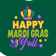 thumbnail image 4 of Inktastic Happy Mardi Gras Y'all with Crown Boys or Girls Baby Bib, 4 of 4