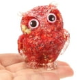 thumbnail image 6 of FRCOLOR  2 Pcs Crystal Animals Owl Ornament Garden Figurine Decorations, 6 of 8