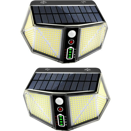 

Outdoor Solar Wall Lights Waterproof Sconce Fixture for Porch 2 Pack