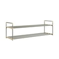 thumbnail image 6 of Somerset Home 2-Tier Shoe Rack for 10 Pairs Sneakers, Heels, Boots (Gray), 6 of 7