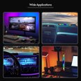 thumbnail image 3 of Luces rítmicas con control de sonido RGB, 32 LED, 18 colores, modo de espectro de audio, 5 niveles de velocidad, 4 niveles de brillo, luz ambiental portátil USB tipo C activada por voz para, 3 of 8