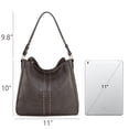 thumbnail image 2 of Bolso Hobo Montana West MWC-128AGY de cuero vegano para mujer, 2 of 7