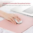 thumbnail image 4 of Small 10.6"x8.2" Dual-Sided Mouse Mat Waterproof PU Leather for Home Office, 4 of 7