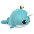 thumbnail image 3 of Glitter Galaxy 48-inch Giant Plush (Blue Narwhal, Rainbow Spout), 3 of 3