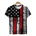 thumbnail image 4 of Fartey Womens 4th of July Shirts Casual Patriotic Red White and Blue Print Tshirts Loose Fit Short Sleeve Tees Dressy Casual Crewneck Blouses Tops Going Out Tops for Women, 4 of 6