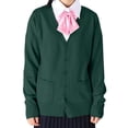 thumbnail image 1 of GPOECD Cardigans pour Femmes 2025 Automne Surdimensionnés Ouvert Bouton Col en V Légers Cardigans Tricot Extérieur Vert,G, 1 of 4