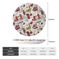thumbnail image 2 of Wukai London Landmark1 Print Decorative Plate for Display,Bone China Decorative Plate, Ceramic Dinner Plate with Stand, Vertical Ceramic Plate-10in, 2 of 6