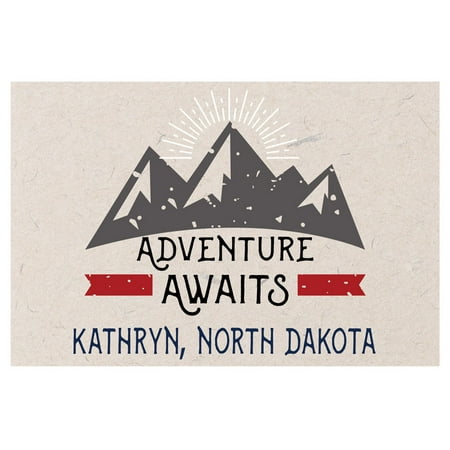 

Kathryn North Dakota Souvenir 2x3 Inch Fridge Magnet Adventure Awaits Design