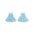 thumbnail image 2 of RUINIXCW Kids Toddler Baby Girl Summer Tulle Dress Birthday Cake Smash Outfit Baby Girls Photoshoot Outfits Sleeveless Mesh Ruffled Princess Birthday Baptism Wedding Party Dress, 2 of 9