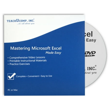 Learn Excel 2019 & 365 DVD-ROM Training Video Tutorial Course: a Software Reference How-To Guide for Windows by TeachUcomp, Inc.