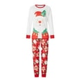 thumbnail image 2 of Christmas Family Pajamas Matching Set Santa Claus Print Long Sleeve Tops and Pants Loungewear Soft Sleepwear, 2 of 10