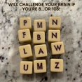 thumbnail image 4 of The Crossword Solitaire Game, Qless Crossword Solitaire Dice Game with 12 Dice Letters Set Travel Scrabble Game with Case for Kids Fun Crossword Letter Tiles (4PCS), 4 of 8