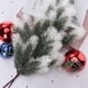 thumbnail image 3 of Adorno navideño Ticfox aguja de pino colgante de pared blanco escarchado 60 CM, 3 of 14