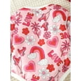 thumbnail image 6 of Bagilaanoe Newborn Baby Girl Valentine’s Day Romper Sweatshirt Long Sleeve Bodysuits Heart Floral Print Pullover 3M 6M 9M 12M Infant Casual Tee Tops, 6 of 9