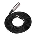thumbnail image 2 of Cable de audio profesional de 3 metros con conectores Mini XLR a XLR, ideal para micrófonos y equipos de sonido. Fabricado en ABS y cobre libre de oxígeno, color negro., 2 of 6