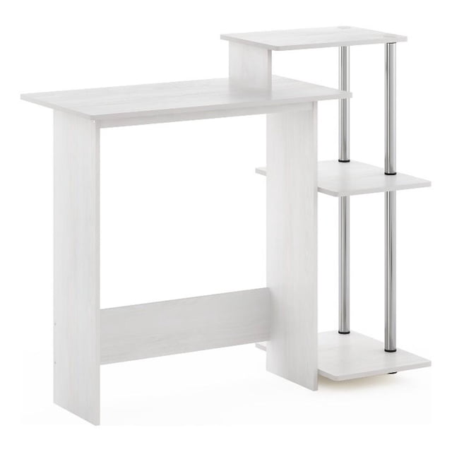 Pemberly Row Laptop/Notebook/Computer Desk in Stainless Steel Tubes