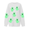 thumbnail image 3 of Enjoytime Long Sleeve Shirts for Women Halloween Cute Ghost Printed Round Neck Pullover Tops Vintage Spooky Season Casual Loose Sweatshirts, 3 of 3