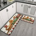 thumbnail image 3 of Set Of 2 Christmas Kitchen Rugs Merry Xmas Tree Branches Kitchen Rugs and Mats Anti Fatigue Kitchen Floor Matfor Outdoor Bedroom (47x17+30x17 Inches), 3 of 7