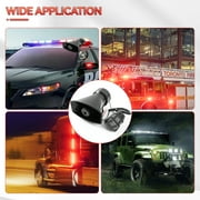 OEMASSIVE 12V 100W Horn Siren Megaphone Loud + MIC Speaker 7 Sounds Car Vehicle Truck Van