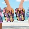 thumbnail image 5 of YAZAOOSummer Flip Flops Creatively Citrus Slices and Berries Submerged Simple Beach Sandals, 5 of 8