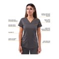 thumbnail image 3 of Adar Pro Movement Booster Scrub Set For Women - Sweetheart V-Neck Scrub Top & Yoga Jogger Scrub Pants, 3 of 6