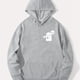 thumbnail image 1 of Boo Ghost Sudadera Con Capucha Con Cordón Y Bolsillo Canguro, Sudadera Con Capucha De Color Sólido Con Estampado De Letras Informales Para Hombre Para Primavera Y Otoño, 1 of 4