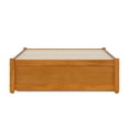 thumbnail image 6 of Barcelona Twin Solid Wood Panel Platform Bed with Twin Trundle in Light Toffee, 6 of 10
