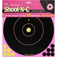 thumbnail image 2 of BIRCHWOOD CASEY Shoot-N-C 12" Pink Bull's-Eye Reactive Targets - Highly Visible Instant Feedback Self-Adhesive Shooting Target Stickers with Repair Pasters - 5 Targets, 120 Repair Pasters, 2 of 4