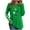 Z08 Green, variant on Erwazi Women's St Patrick's Day T-Shirt Green Long Sleeve Crewneck Shamrock Tees Tops