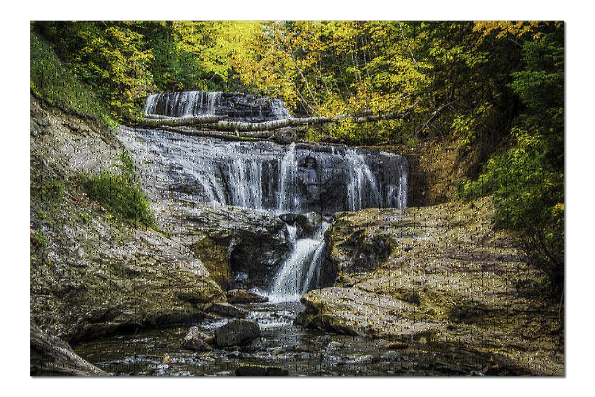 Munising, Michigan Sable Falls Waterfall in the Pictured