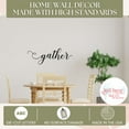 thumbnail image 3 of Gather Handwritten Font Vinyl Lettering Wall Decal Stickers 33x11-Inch Black, 3 of 6