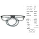 thumbnail image 5 of Gafas de lectura Tr de alta calidad con absorción magnética, cuello colgante, gafas para lectores Funky (ampliación 3,0: Gris ), 5 of 5