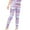 Purple, variant on Odeerbi 5-15 Years Teen Girls Yoga Leggings Tie-Dye Workout Dance Athletic Sports Pants Graffiti Print High Waist Pants