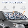 thumbnail image 4 of Xecao Flowers for Foldable Car Sun Shades (2-Pack) offer sun protection with an easy-fold design for convenient windshield shading., 4 of 7
