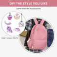 thumbnail image 2 of Mochila Unineovo School para niñas adolescentes, pana rosa, 15.6 pulgadas, 2 of 8