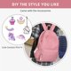 thumbnail image 2 of Mochila Unineovo School para niñas adolescentes, pana rosa, 15.6 pulgadas, 2 of 8