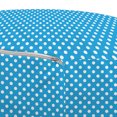 thumbnail image 3 of Blue Pouf Cover with Zipper, Retro Style Pattern with Little White Polka Dots Geometrical Vintage Inspirations, Soft Decorative Fabric Unstuffed Case, 30" W X 17.3" L, Blue White, by Ambesonne, 3 of 5