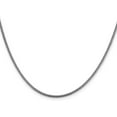 thumbnail image 2 of Solid 14K White Gold 1.6mm Franco with Lobster Lock Chain - 22", 2 of 8